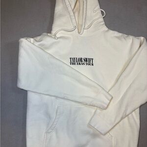 Taylor Swift Hoodie Large 2023 The Eras Tour Official Merchandise Concert Cream